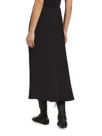 A-Line Slip Midi-Skirt