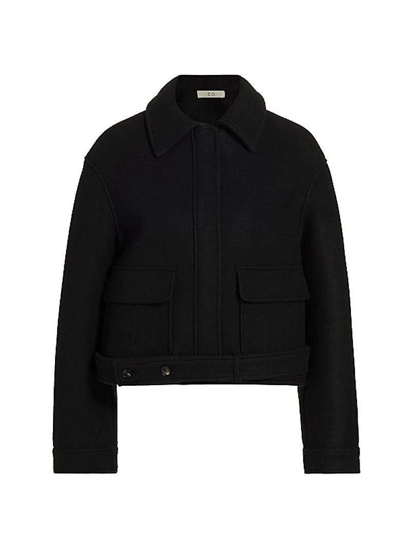 Virgin Wool Crop Jacket