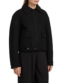 Virgin Wool Crop Jacket