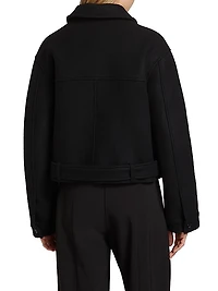 Virgin Wool Crop Jacket