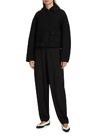 Virgin Wool Crop Jacket