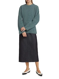Wool & Cashmere-Blend Crewneck Sweater