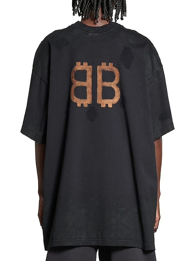 Paris Moon Double Front Oversized T-Shirt