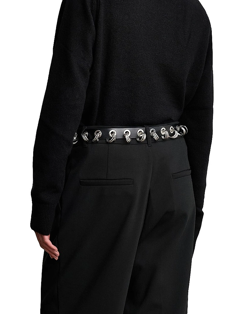 Revenge Ring Leather Belt