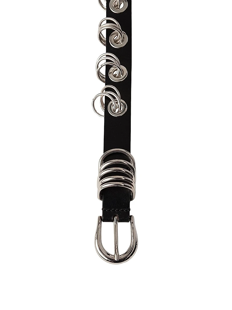 Revenge Ring Leather Belt