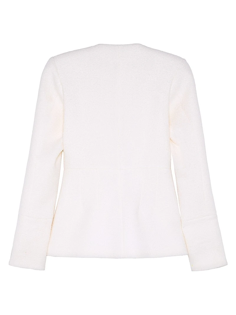 Amber Bouclé Wool-Blend Top