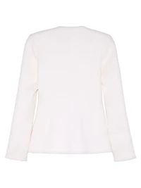 Amber Bouclé Wool-Blend Top