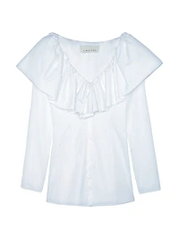 Baxter Ruffle Cotton Shirt