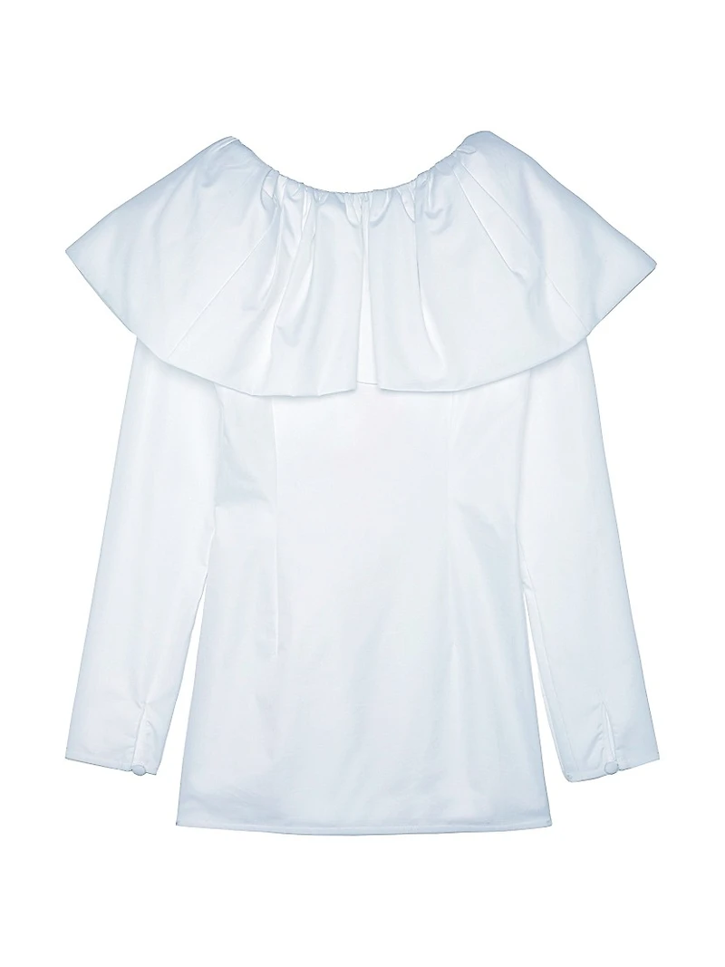 Baxter Ruffle Cotton Shirt