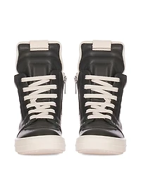 Little Boy's & Geobasket Leather High-Top Sneakers