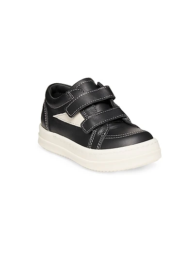 Baby's Vintage Straps Leather Low-Top Sneakers