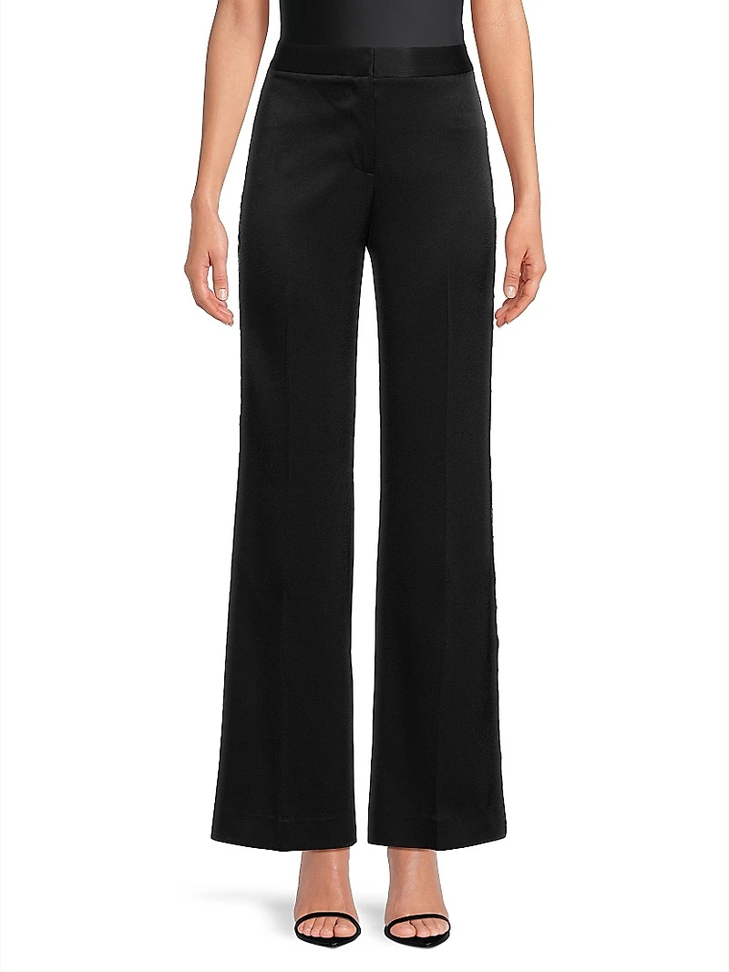 Fallon Lace Mid-Rise Flared Pants