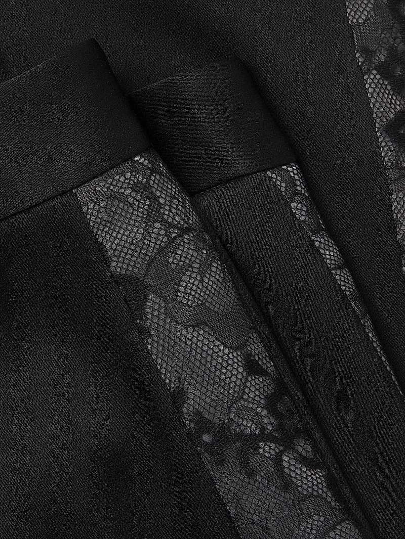 Fallon Lace Mid-Rise Flared Pants