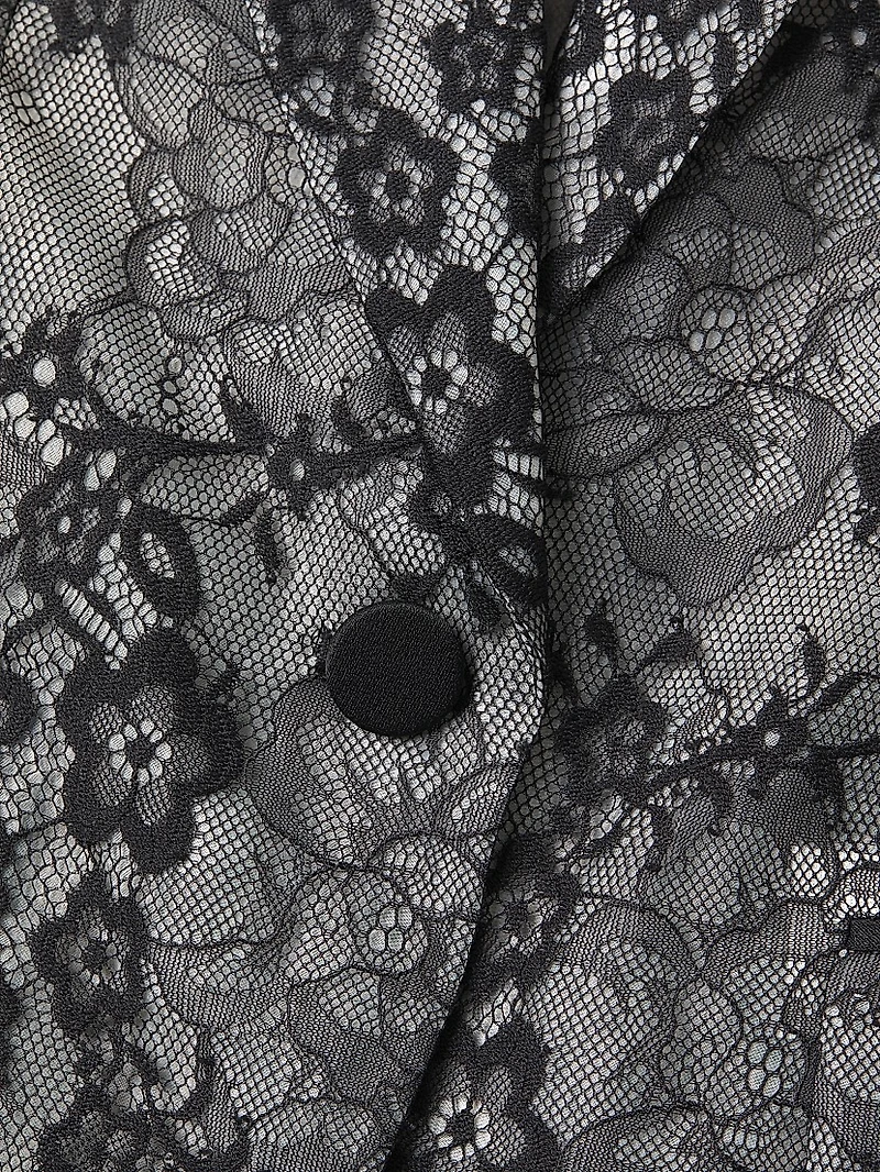 Ari Flocked Chantilly Lace Blazer