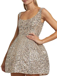 Claudia Sequined Minidress