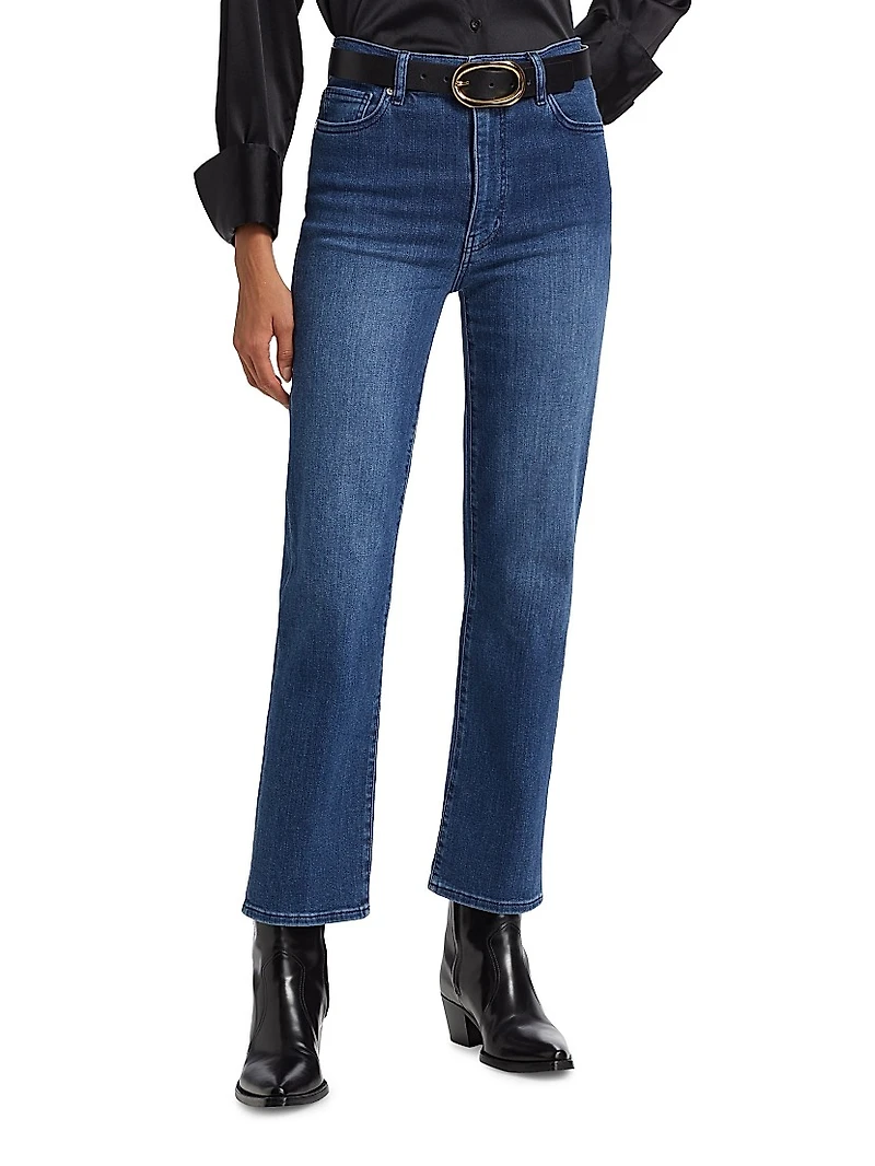 Le Sleek Straight High-Rise Jeans