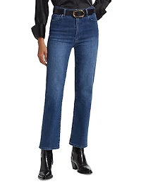 Le Sleek Straight High-Rise Jeans