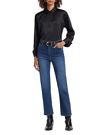 Le Sleek Straight High-Rise Jeans