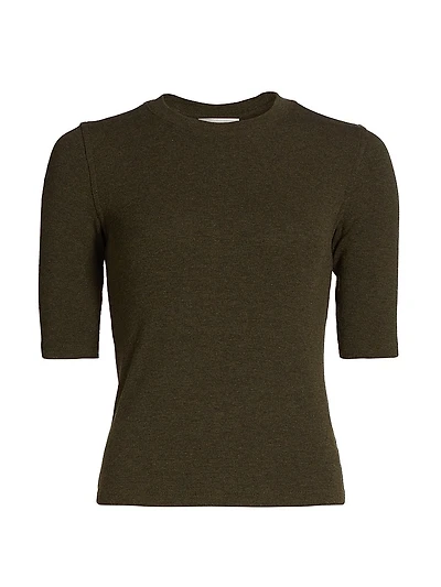Ribbed Crewneck Top