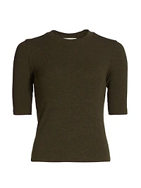 Ribbed Crewneck Top