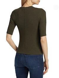 Ribbed Crewneck Top