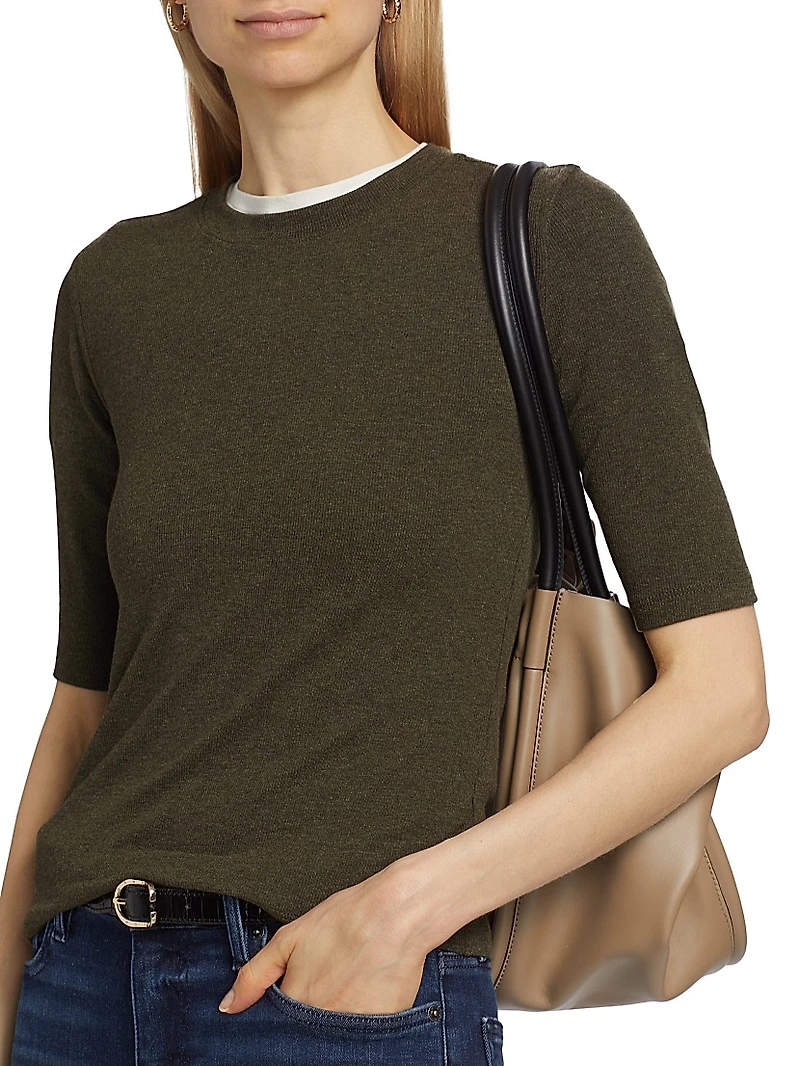 Ribbed Crewneck Top