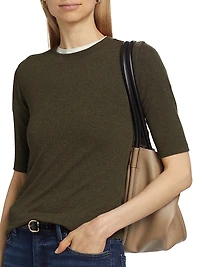 Ribbed Crewneck Top