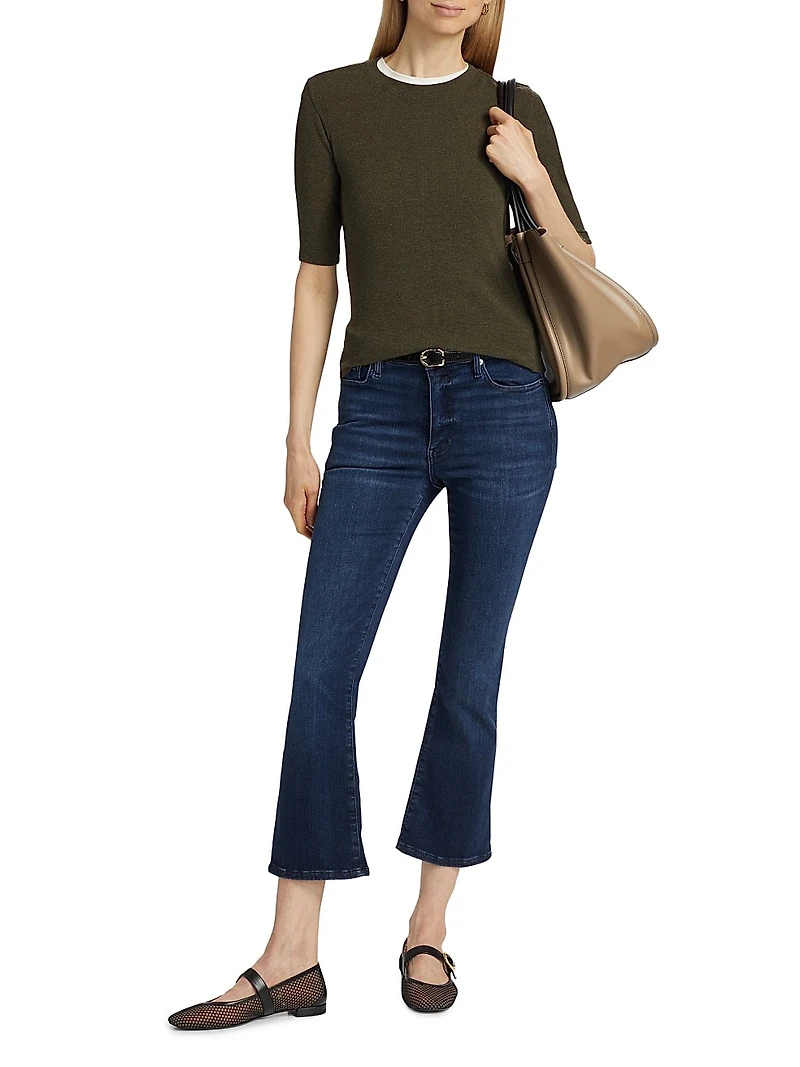 Ribbed Crewneck Top