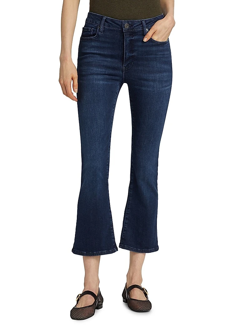 Le Crop Mini Boot-Cut Jeans