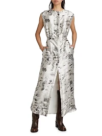 Eleonora Silk Birch Shirtdress
