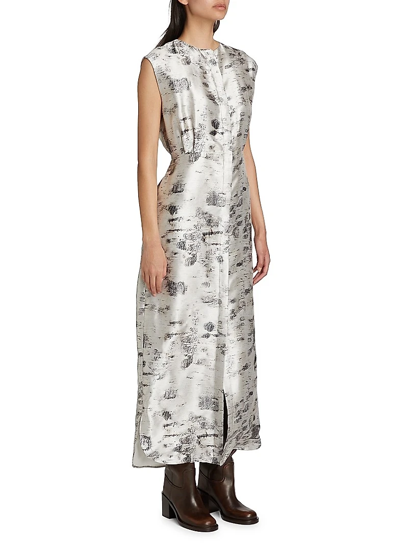 Eleonora Silk Birch Shirtdress