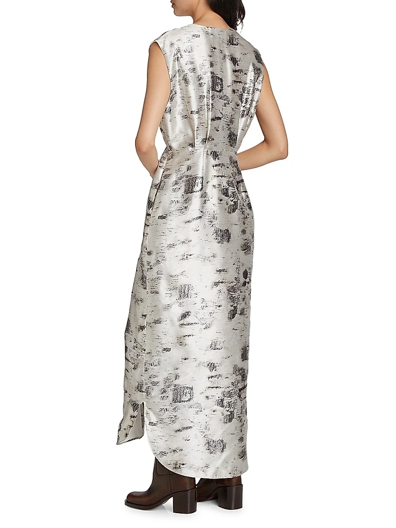 Eleonora Silk Birch Shirtdress