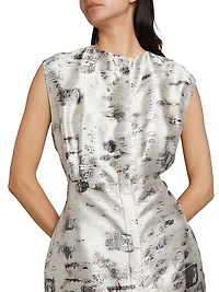 Eleonora Silk Birch Shirtdress