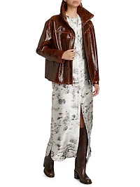 Eleonora Silk Birch Shirtdress