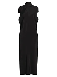 Evie Sleeveless Scarf Midi Shift Dress