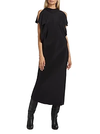Evie Sleeveless Scarf Midi Shift Dress