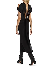 Evie Sleeveless Scarf Midi Shift Dress