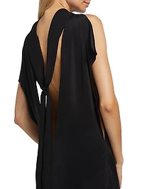 Evie Sleeveless Scarf Midi Shift Dress