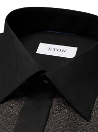 Slim-Fit Striped Cotton Evening Shirt