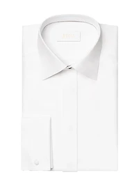 Contemporary-Fit Semi Solid Dobby Shirt