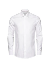 Contemporary-Fit Semi Solid Dobby Shirt