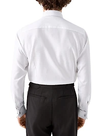Contemporary-Fit Semi Solid Dobby Shirt