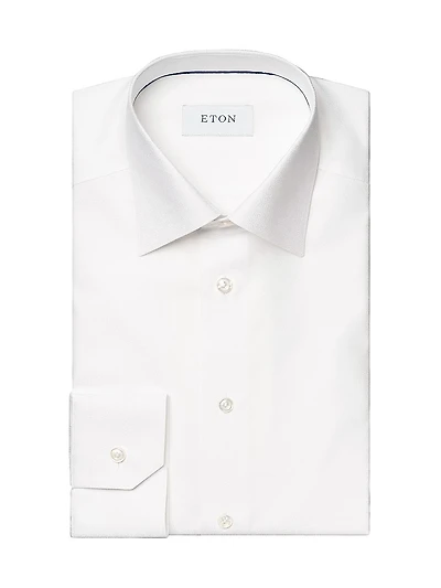 Geometric Jacquard Slim-Fit Shirt