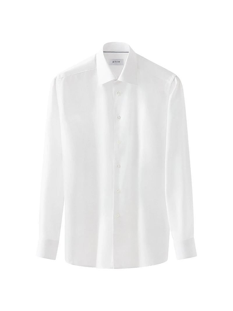 Geometric Jacquard Slim-Fit Shirt