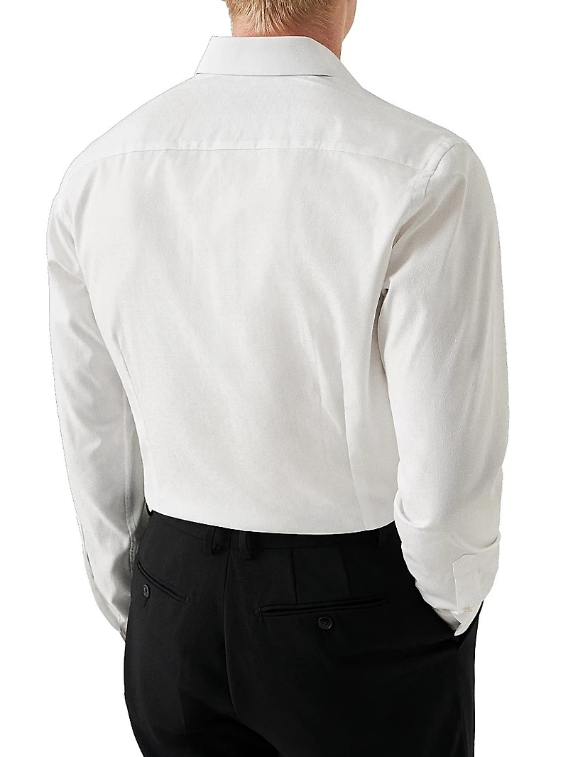 Geometric Jacquard Slim-Fit Shirt
