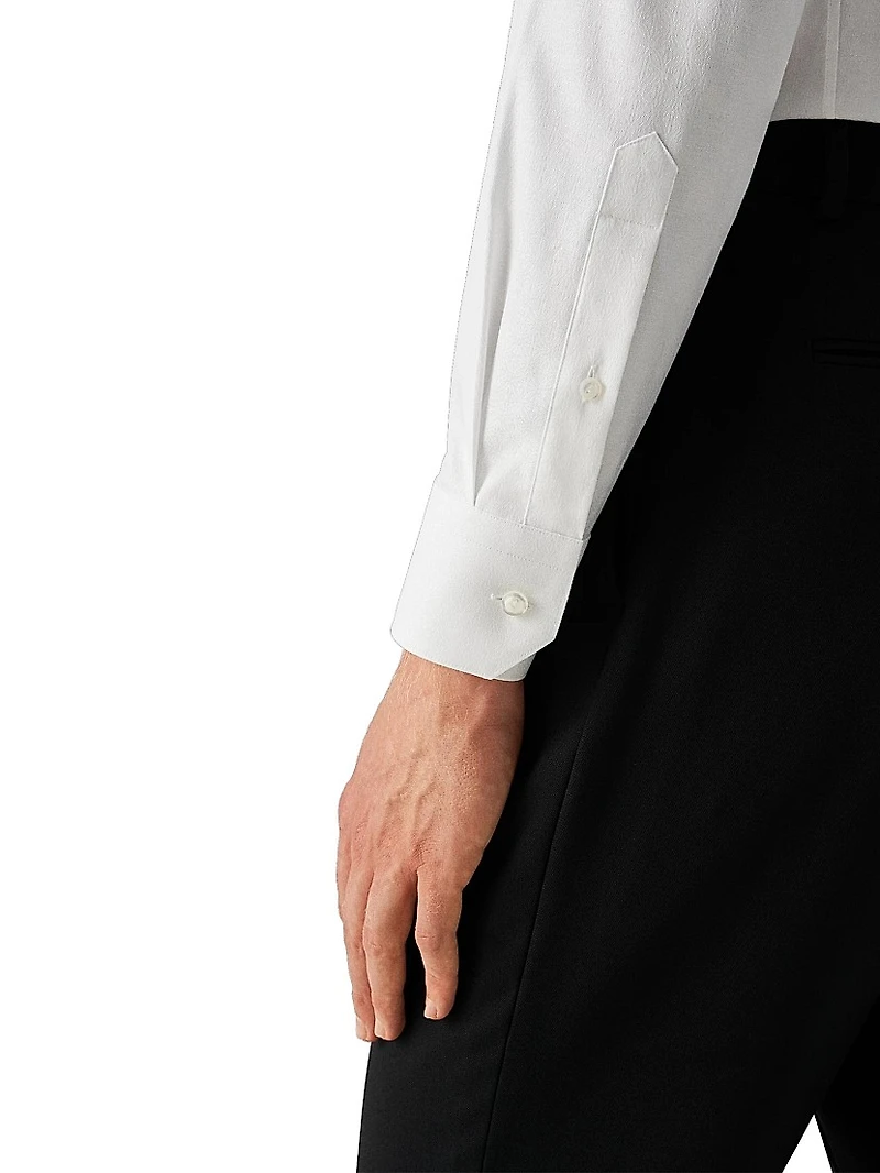 Geometric Jacquard Slim-Fit Shirt