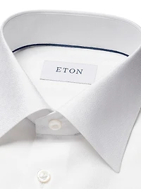 Geometric Jacquard Slim-Fit Shirt