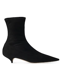 Liisa 35MM Suede Kitten Heel Booties