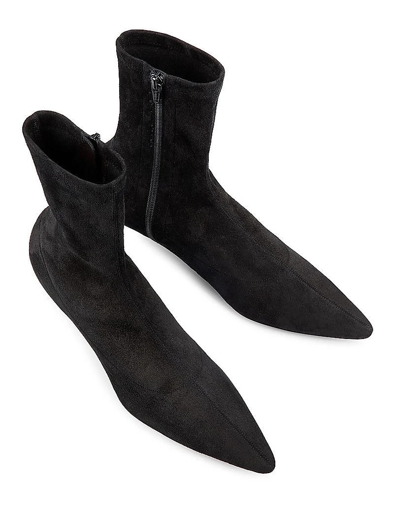 Liisa 35MM Suede Kitten Heel Booties