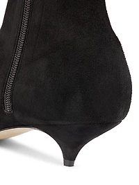 Liisa 35MM Suede Kitten Heel Booties